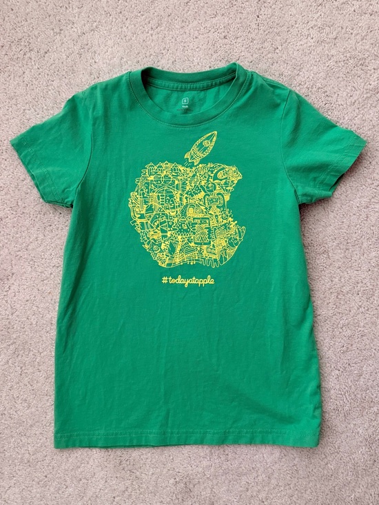 Apple Other - Apple Green Tee with Yellow Apple Graphic